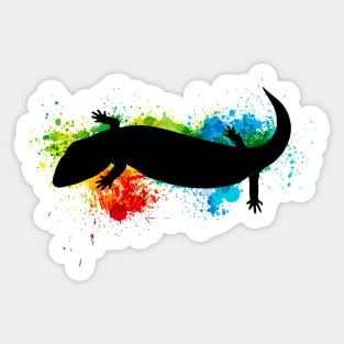 skink color splash Sticker